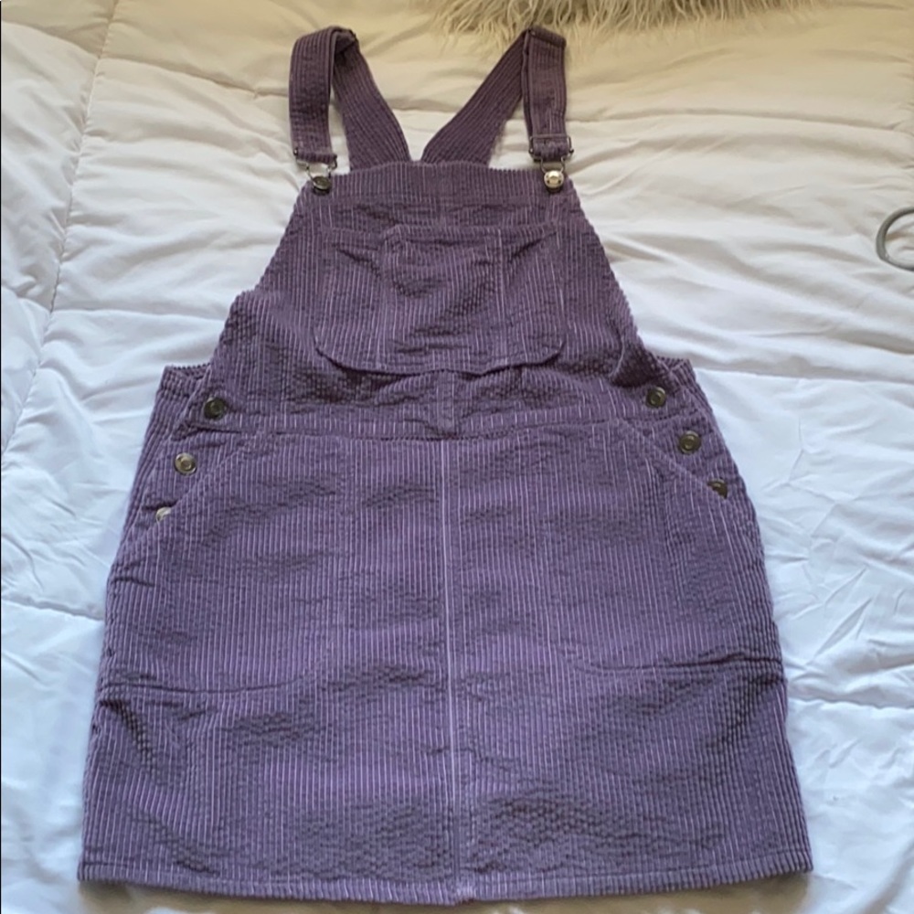 Purple jumper/overall dress